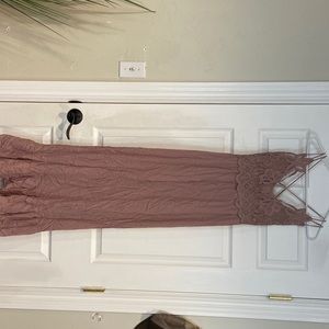 Light dusty purple dress